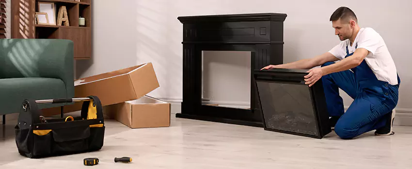 Old Rusted Metal Fireplace Repair And Replacement in Newnan, GA