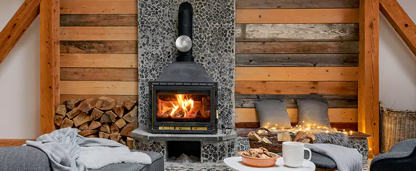 Thelin Hearth Products Direct Vent Gas Stove Fireplace Inspection in Newnan, Georgia